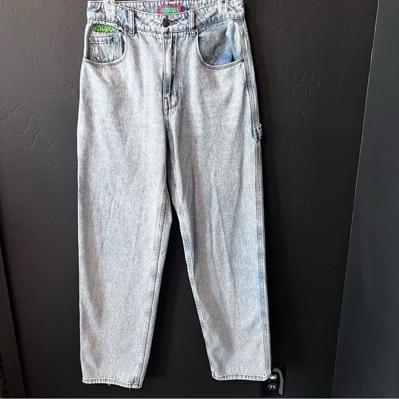 Empyre Jeans Womens Size 5 Blue Denim Tori Courtney Skater Graffiti Y2K 90s - Picture 1 of 14